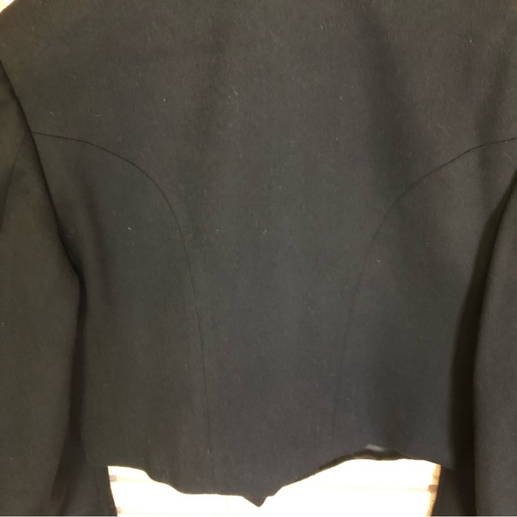 Vintage Canadian Black Wool Military Jacket - Chest 40 - Unisex -Short Tuxedo - Picture 13 of 14